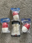 Lot Of 3 Charter Marine X 5 Inch Red White Float Marker Buoy Pool Fender Line. Fixed Price $22.95.