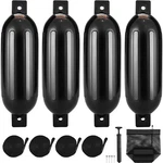 Vevor Boat Fenders Inflatable Ribbed Bumpers For Docking 8.5" X 26" Black. Fixed Price $85.90.