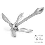 Galvanized Folding Grapnel Boat Anchor - Collapsible Spike Hook For 9.0 Pounds. Fixed Price $35.62.