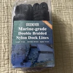 Greenever Marine-grade Double Braided Nylon Dock Lines 15FT Length 3/8 2 Pack. Fixed Price $18.00.