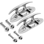 2 Pcs Boat Cleat 5" Pull Up Deck Hidden Flush Mount Stainless Steel Marine. Fixed Price $31.74.