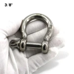 Us Stainless 2 Pieces Steel 316 Forged Bow Shackle 3/8" Marine Grade. Fixed Price $13.99.