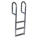Dock Edge 19-1/2" H Aluminum 5-STEP Welded Fixed Wide Ladder. Fixed Price $466.88.