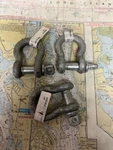 Chicago Hardware Pack Of #201209 Galvanized Screw Pin Anchor Shackles 3/8".. Fixed Price $15.75.