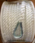 Seachoice 3-STRAND Twisted Nylon Anchor Line Boat 3/8" X 50 Ft White 40691. Fixed Price $26.80.