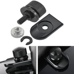 Black Seat Bolt Tab Screw Mount Knob Cover For Harley Fatboy Road King Softail. Fixed Price $11.15.