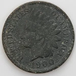 1900 (p) Very Good Vg Dark Toned Indian Head Penny Cent C310. Fixed Price $7.95.