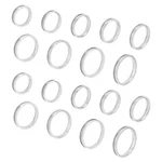 27PCS 9 Sizes Stainless Steel Blank Finger Rings 4MM Wide Grooved Round Core .... Fixed Price $20.42.