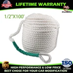 1/2"X100' Twisted 3 Strand Anchor Rope Thimble 5850LB Braided Boat Dockline. Fixed Price $29.99.
