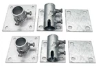 Stationary Dock Kit Galvanized Steel Base Back Foot Plate Leg Holder Hardware. Fixed Price $99.99.