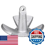 Attwood 9946-1 River Anchor Aluminum Painted 18-POUNDSILVER. Fixed Price $102.31.