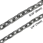 316 Stainless Steel Windlass Anchor Chain 5/16" 1/4" DIN766 By The Foot. Fixed Price $10.48.