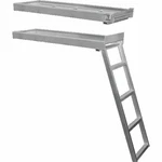 Jif Marine CSD1 Under-deck Aluminum Ladder 4-STEP For Flat Front Pontoon. Fixed Price $301.87.