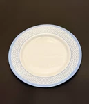 Martha Stewart Everyday Single Dinner Plates Blue Bands W/ Wavy Lines 10 3/4". Fixed Price $7.98.