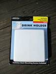 Kwik Tek White Adjustable DH-4 Drink Holder Stainless Steel Mounting Screw. Fixed Price $5.00.