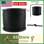 1/4" Black Polyester Rope 500FT Heavy-duty, Uv & Abrasion Resistant. Fixed Price $141.99.