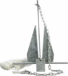 Seachoice Kit Anchor 10LBS Shackle 5/16" Chain 1/4"X4' Line Rope 3/8"X150. Fixed Price $221.97.