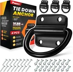 4PCS Heavy Duty Steel Rings Tie Down Anchors, Ultra Durable 3500 Pound Breakin. Fixed Price $25.93.
