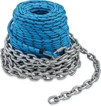 Anchor Rode - 200 Ft Rope With 15 Chain 1,900 Lb Break Strength. Fixed Price $103.14.