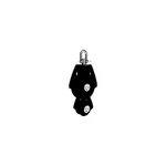 Lewmar 29925031BK 50MM Fiddle Block, Black, 1/4" 3/8" Line. Fixed Price $63.80.