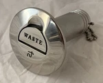 Stainless Steel Polished Cast Boat Waste Fill Deck Fitting Extra Long Gem 99202. Fixed Price $49.99.