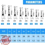 Agool Fishing Swivels Snaps 120PCS Stainless Steel Lure Leader Connector. Fixed Price $20.00.