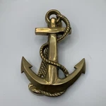 Vintage Brass Door Knocker Boat Anchor Nautical Marine 6 Inches Beach House. Fixed Price $24.00.