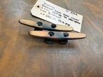Schaefer Anodized Aluminum Deck Cleat Length 4" PN#60-94 Open Base Line 3/8".... Fixed Price $48.95.