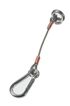 Lewmar Anchor Strap 12" 3MM Cable With 6MM Caribiner Clip #66840027. Fixed Price $84.99.