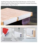Gaahing Heavy-duty Boat Dock Side Bumper, Full Face Edging Guard For Pil.... Fixed Price $54.99.