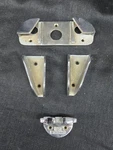 Vintage Chrome Plated Brass Anchor Chocks Small Danforth. Fixed Price $79.99.