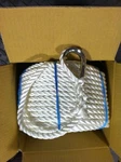 1/2 X 100 Real Nylon Anchor Rope Dock Line W/ Ss Thimble !!read Description!!. Fixed Price $47.00.