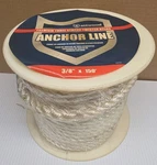 Attwood Premium 150' X 3/8" White Nylon Twisted Anchor Line W/ Snap Hook. Fixed Price $23.86.