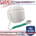 1/2"X200' Twisted 3 Strand Nylon Anchor Rope Boat W/thimble Rigging Line 5850LBS. Fixed Price $43.99.