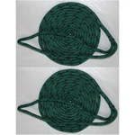 2 Pack Of 3/8 Inch X 15 Ft Green Double Braid Mfp Mooring And Docking Lines. Fixed Price $34.64.