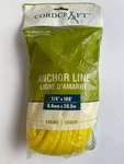 Cordcraft Anchor Line Polypropylene Yellow 1/4" X 100' Light 047403 Boat Fishing. Fixed Price $14.99.