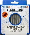 Sea-dog Double Braided Fender Line, 3/8" X 6', Grey, 302110006GY-1. Fixed Price $17.80.