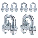 6-PACK Cable Clamps, M12 Carbon Steel 1/2" Wire Rope Clip Thimble U Bolt Sadd.... Fixed Price $28.32.