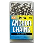 Stainless Steel Anchor Chain, Boat 4 Ft 3/16" Width. Fixed Price $38.39.