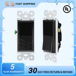 15A 120/277V Black Single Pole Rocker Light Switch Ul/cul Listed Home Use 2PK. Fixed Price $13.24.