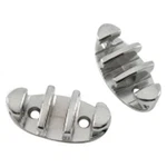 Panther 3" Chrome Plated Zinc Zig-zag Cleats For 3/8" Ropes, 2 Pieces. Fixed Price $20.66.