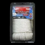 Dockmate 53328 Anchor Line 3/8" Inch X 100' Foot White Marine Boat. Fixed Price $18.95.