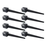 8PACK 24" Heavy Duty Fence Post Anchor Ground Spike 4X4IN Metal Stake Black. Fixed Price $69.08.