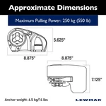 Lewmar 6656811967-303 Pro Sport Boat Trailer Winch Operat Acc. Fixed Price $829.22.