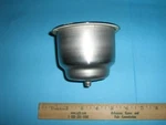 Hydra Flush Mount Stainless Steel Cup Holder With Drain, Marine, Boat, Rv. Fixed Price $14.99.