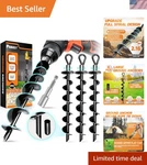 4 Pack Ground Anchors With Power Nut Driver Drill Bit, Screw.... Fixed Price $45.26.