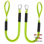 Bungee Dock Lines - Quick And Easy Rope 1 Loop Clip End Green Yellow. Fixed Price $40.67.