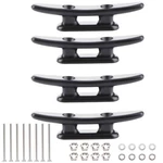 4 Pack 3" Nylon Boat Cleat Dock With Stainless Steel Screws, Black Inches. Fixed Price $11.28.