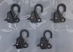 (X5) Sebnux Boat Fender Clip, Anchor Hook - Quick Release, Black Stainless Steel. Fixed Price $64.99.