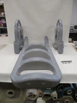 Dock Stand Off Roto Molded Flip Up 4 Step Ladder Gray Marine Boat. Fixed Price $179.95.